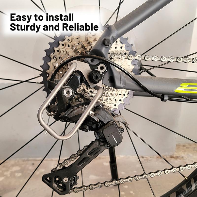 

New Good Quality Adjustable Durable Cycling Bike Bicycle Titanium Alloy Rear Derailleur Chain Stay Guard Gear Protector серый