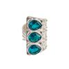 Apatite Gemstone 925 Sterling Silver Jewelry Handcrafted Statement Ring For Her RR-20-4