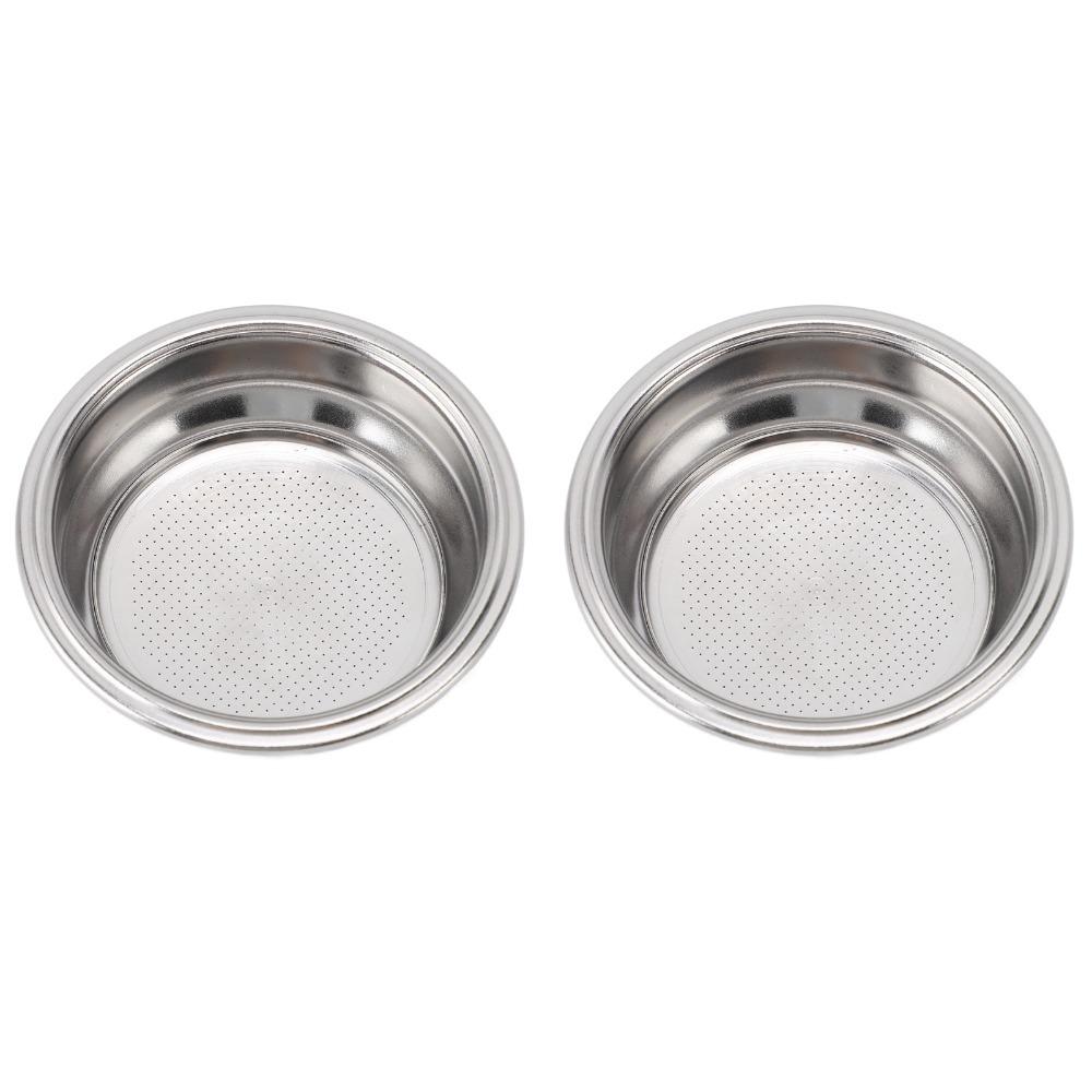 2pcs set Double Layer Portafilter Filter Basket For Portafilter Coffee Machine