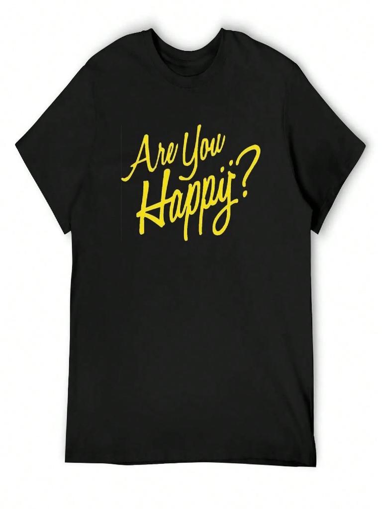 Arashi - Are You Happ__ T-Shirt Plus Size Clothes Shirts Graphic Oversizeds Basketball Graphic Tees Black T-Shirts For unisex