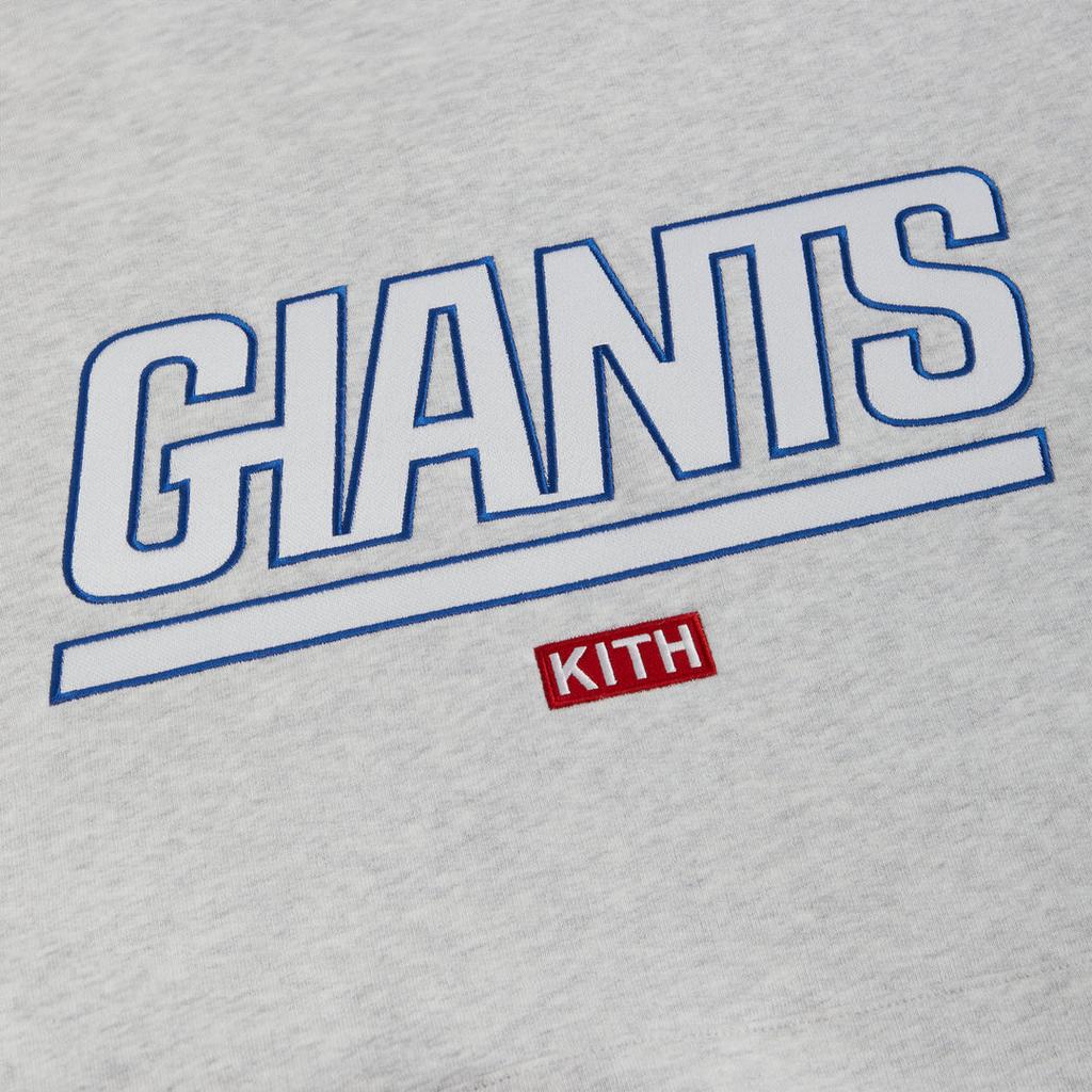 Kith Pentru NFL: Giants Laurel Hanorac Light Heather Grey Topuri unisex KHM031625-002