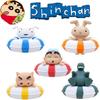Shinchan 5pcs Crayon Swimming Ring Figure Toys Rabbit Dinosaur Models Ornament