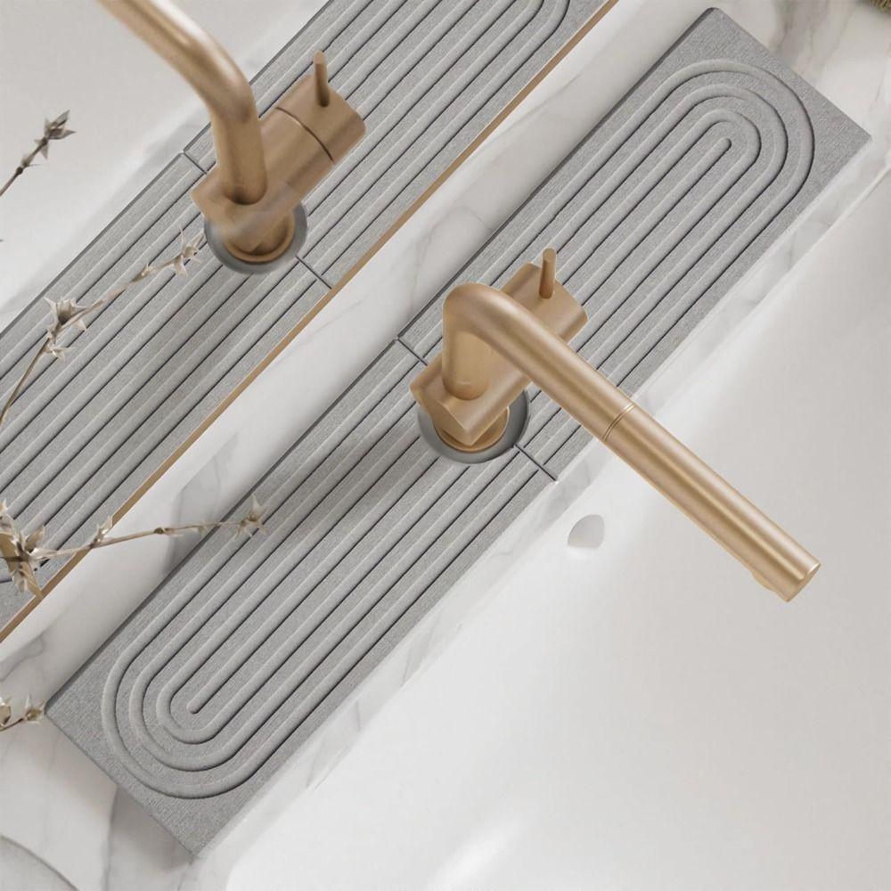 Diatom Mud Fast Drying Faucet Mat Moisture-proof Diatomite Stone Sink Tray  Bathroom Counter