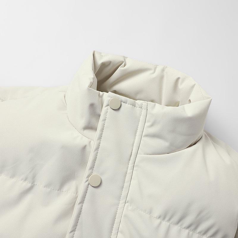 Men's Down Cotton Solid Color Winter Vest - Trendy, Loose, Thick, Warm, Versatile Outerwear for Couples