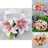 Elegant Lily Fake Flowers 3d Printed For Home Party And Event Decoration