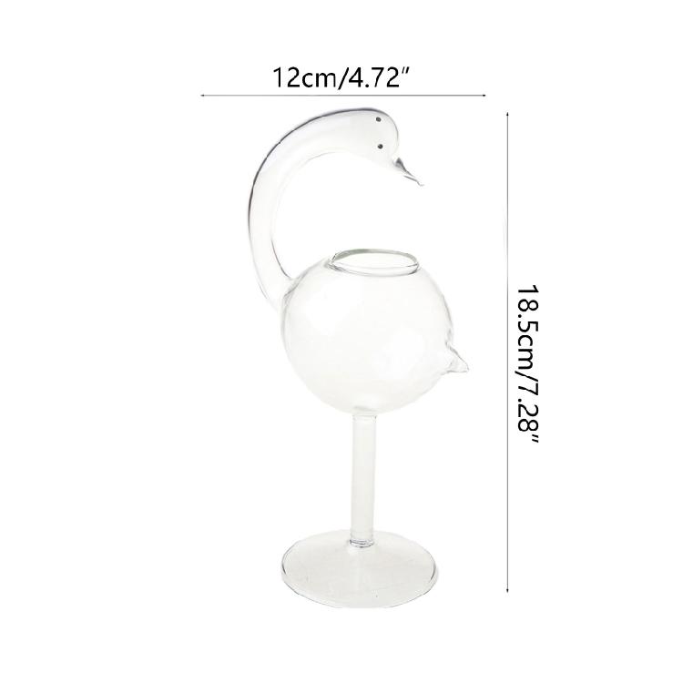 180ml Ausgefallener Rotweinglas Exquisiter Schwanenform Wein Cocktailgläser Langlebig