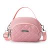 Mini Nylon Crossbody Phone Bag for Women Fashion Grid Pattern Small Shoulder Bag with Coin Purse Zero Wallet