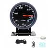 Car Turbo Boost Water Oil Pressure Gauge Kit Metal Plastic LED Display LED Lights 12V High-Speed Stepper Motor 6*6*1.5cm 2.5in