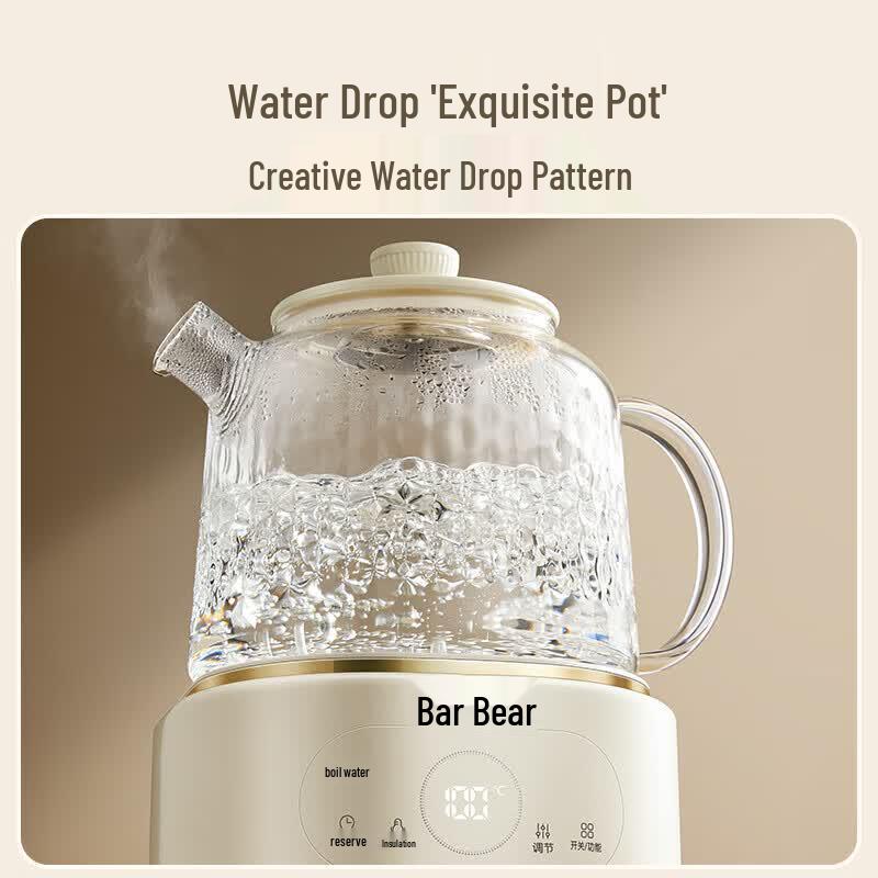 Bear 1L All-Glass Multi-Function Health Kettle CN plug (adapter included)