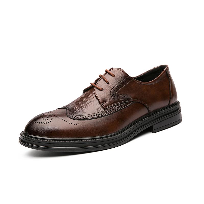 Fashion Men's Formal Leather Shoes Classic Retro Design Style Party Outdoor Wedding Leisure Business Walking Men's Hot Sales Shoes 38-45