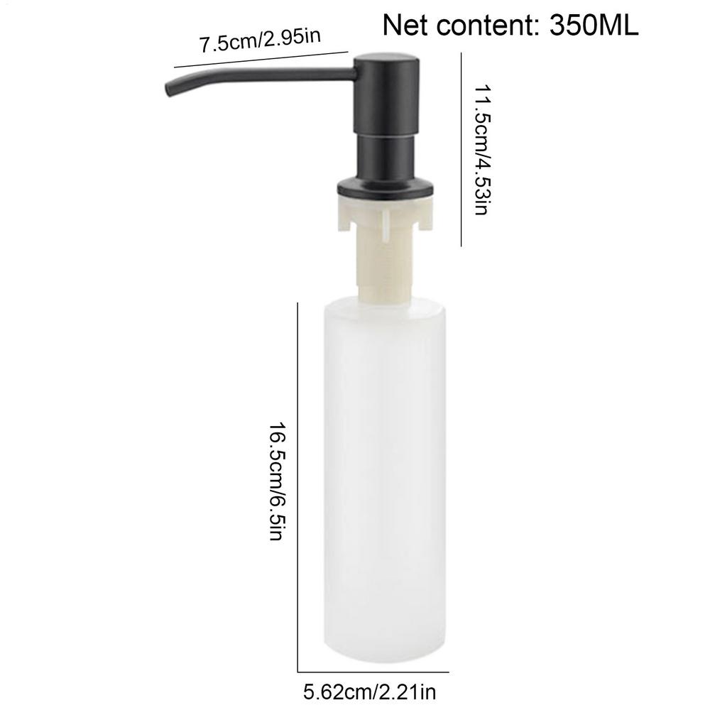 Sink Liquid Soap Dispenser Stainless Steel Head Hand Lotion Dispensers Countertop Soap Bottle Pump Kitchen Accessories