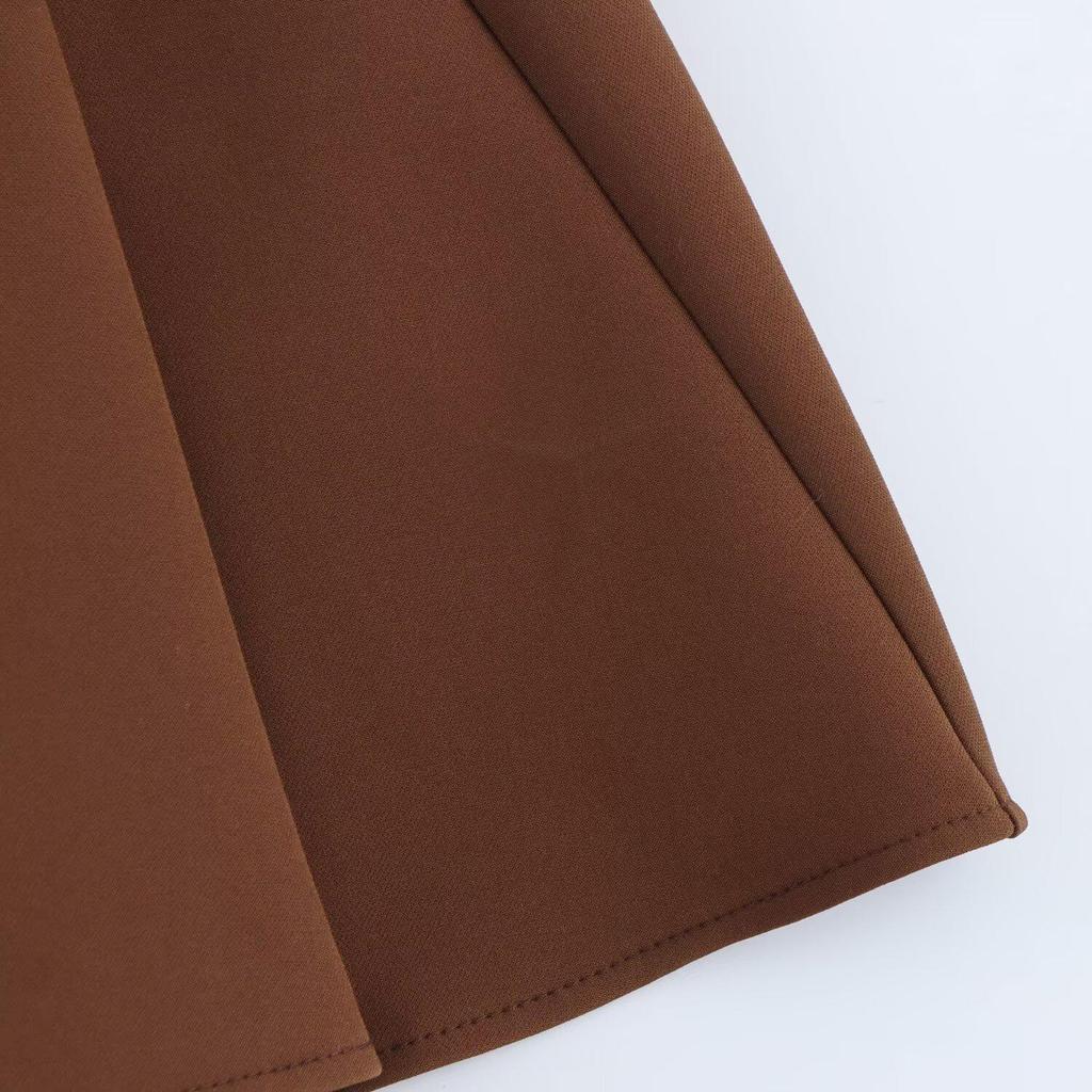 2025 Spring Women's Slimming V-Neck Sleeveless Wave Dress