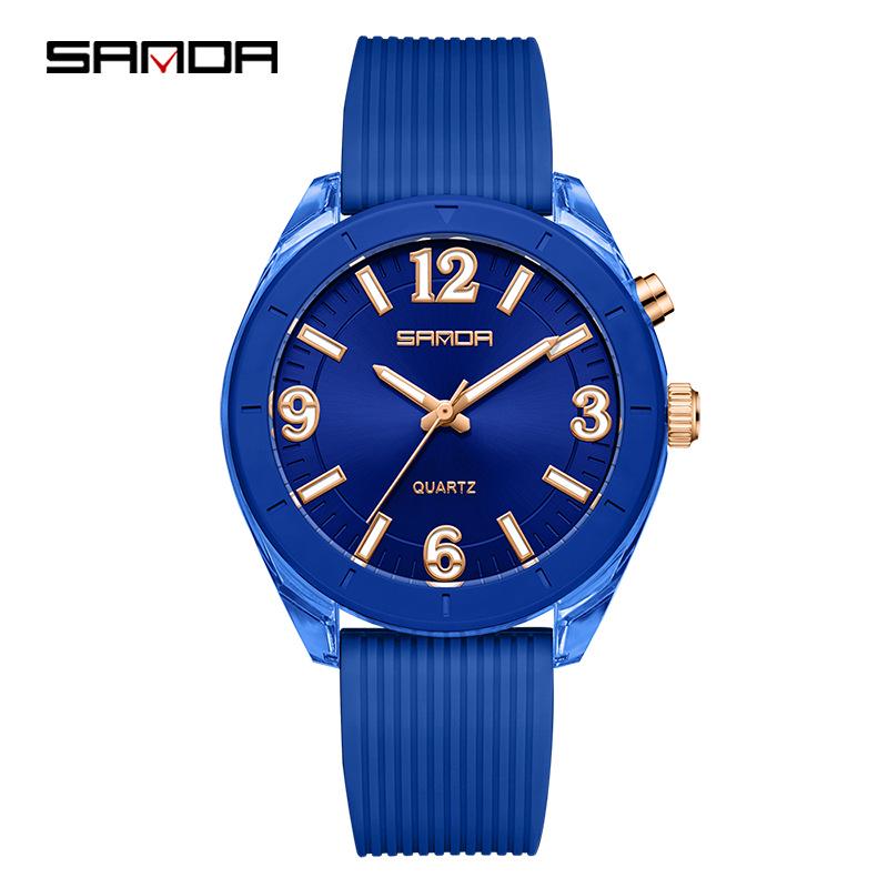 Sanda Silent Quartz Waterproof Luminous Watch for Middle School Students