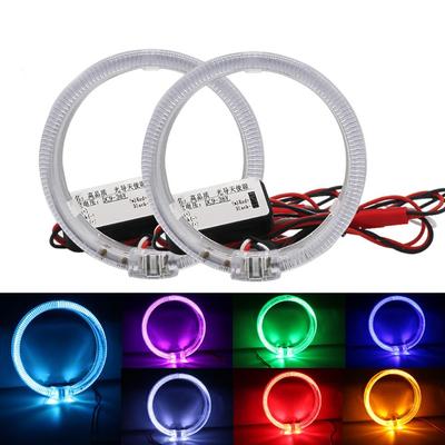 LED Glasfaser Angel Eyes DRL für Bixenon Projektorobjektiv Scheinwerfer Halo-Ringe Lauflichter mit Treiberzubehör Nachrüstung