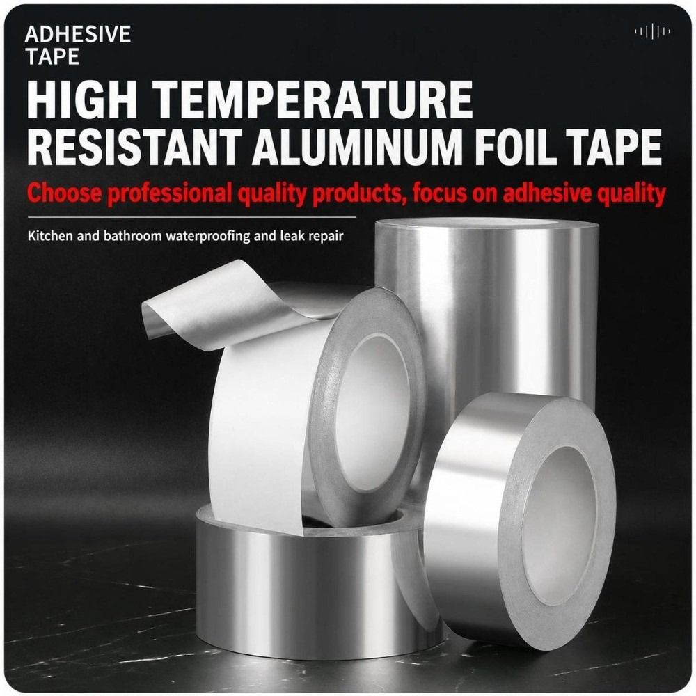 Self-Adhesive Cooktop Tape 30/50mm Anti-Mold Tape New Aluminum Foil Tape  Countertops Kitchen