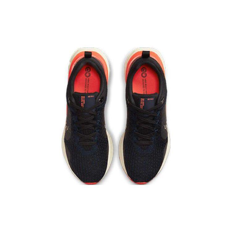 Nike React Infinity Run Flyknit 3 Obsidian Crimson Men Sneakers Black Bright-Crimson DZ3014-002