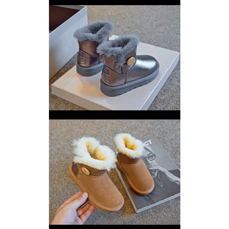 Детские зимние ботинки новые зимние для девочек с мехом — фото 11