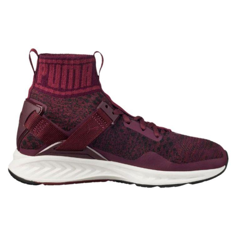 Puma Ignite Evoknit Comfortable Sports High-Top Lifestyle Shoes Women sneaker Dark-Red 189766-03