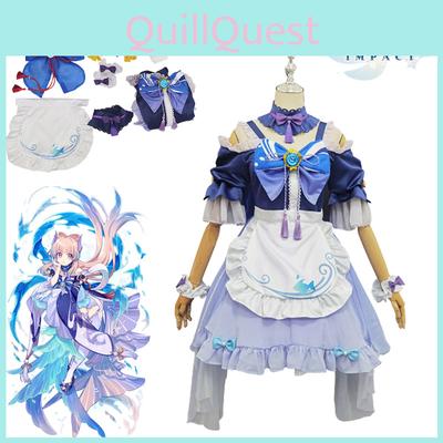 Breathable And Elastic Genshin Impact Kokomi Sangonomiya Cosplay Costume