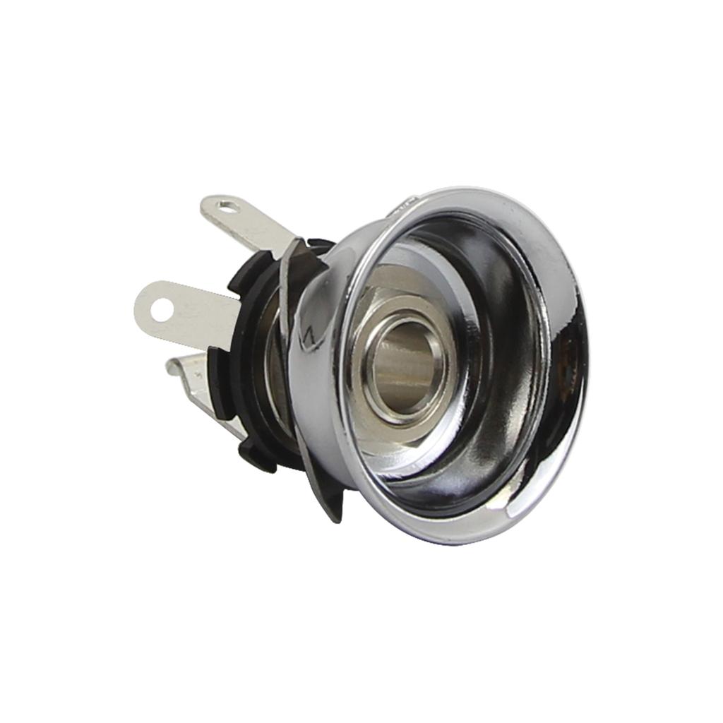 FLEOR Copper Guitar Output Jack 1/4" 6.35mm with Vintage Jack Cup for TL Guitar,3 Colors Choose
