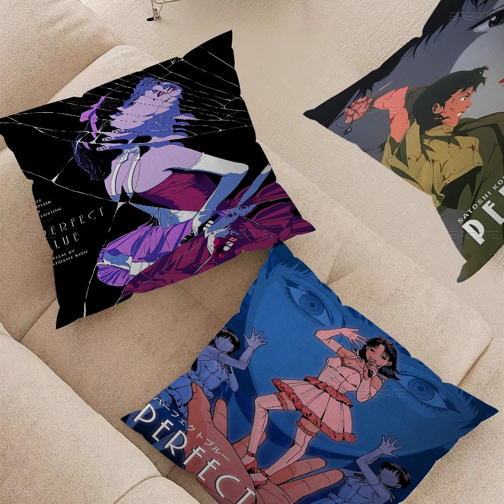 Japan Anime Perfecta Blue Pillow Cover For Bedroom Room And Living Room Sofa Decorative Cushion Cover