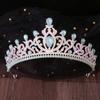 DIEZI 11 Farben Barock Luxus Opal Strass Kristall Tiara Für Frauen Hochzeitsparty Elegant Braut Braut Krone Haarschmuck
