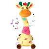 with 10 Songs Stuffed Animal Toy Repeating What You Say Swaying Dancing Giraffe  Children