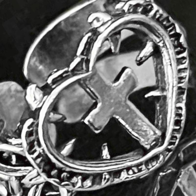 Modern Love Crosses Statement Ring Trendy Minimalist Finger Rings Jewelry For Casual Or Formal Occasions Gift