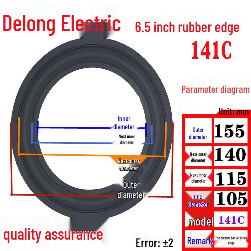 Speaker Rubber Surround Rings - 3/4/5/6/8/10/12 Inch Replacement Parts