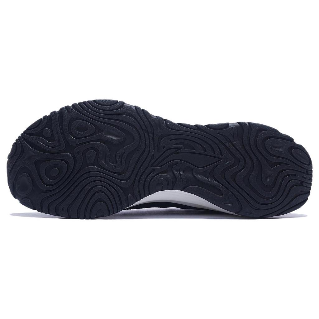 New LINING YueYing Element Running Shoes Men Low Top Black/Neon Soft Orange/Purple ARHS007-8