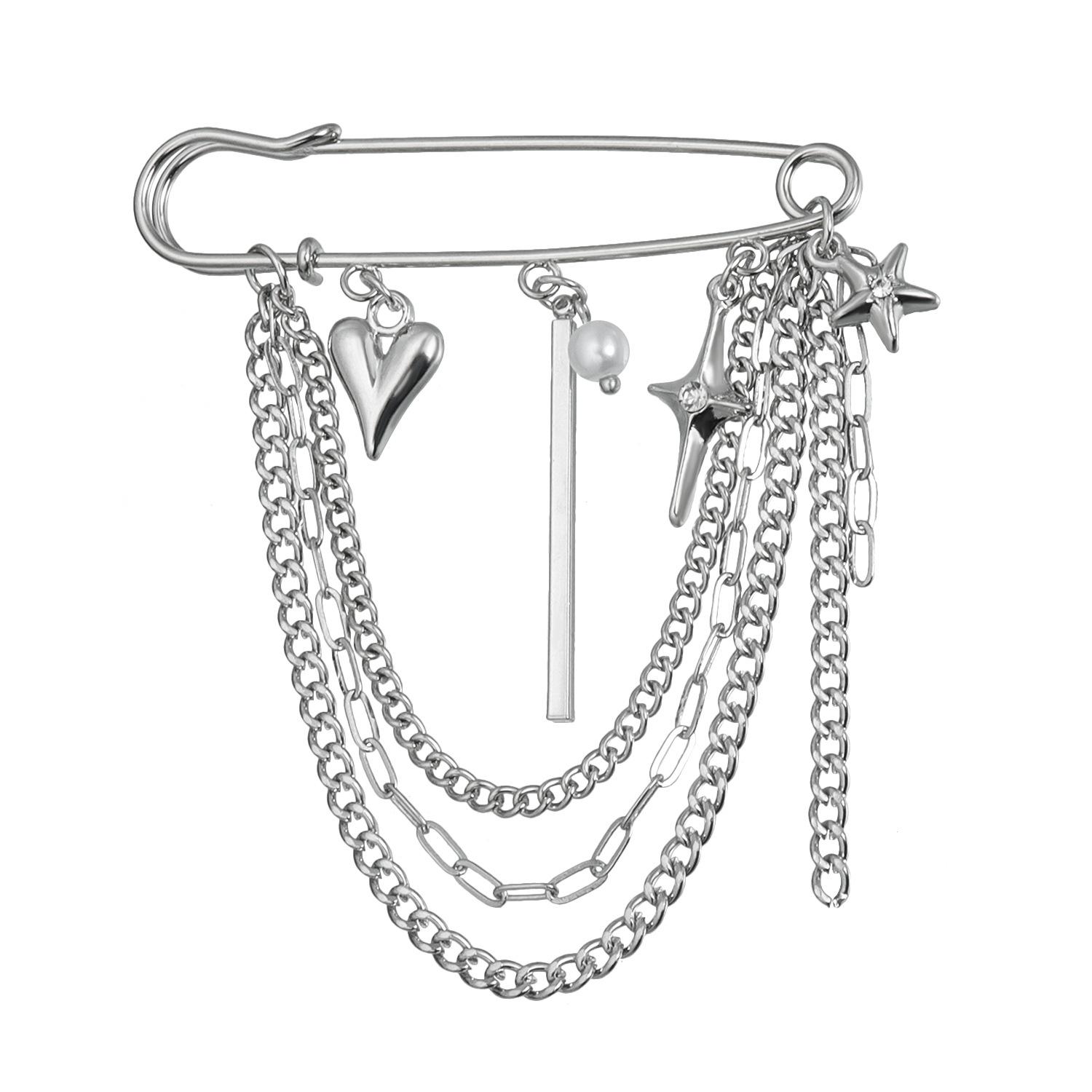 

ins wind cross love element small fragrance brooch clothing, pin accessories