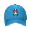 Personalized Cotton Peeking Dog Cavalier King Spaniel Baseball Cap for Unisex Women Adjustable Dad Hat Sports