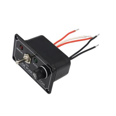 Contrôle Sélecteur 3 Positions 12V 5A avec Affichage Lumineux de Sécurité Électrique Bouton-poussoir ABS pour Système de Transfert de Liquide
