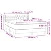 Box Spring Bed with Mattress Dark Green 140x200 cm Velvet