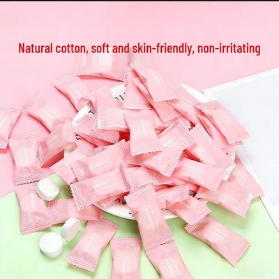 Compact Disposable Facial Towel - Candy Style Portable Cleansing Wipes for Travel, Business Trips, and Catering.