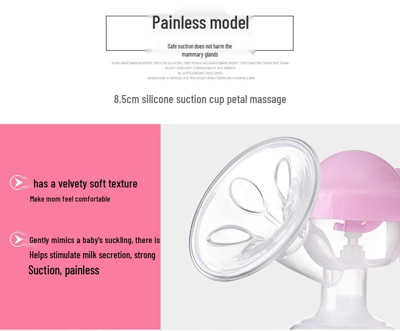 Beikang Manual Breast Pump with Strong Suction - Maternity & Infant Milk Extractor for Weaning & Breastfeeding Massage