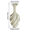 Nordic Flower Vase Room Decor Plastic Flower Vase 3D Abstract Twist Flower Bottle Aesthetic Floral Arrangement Display Vase
