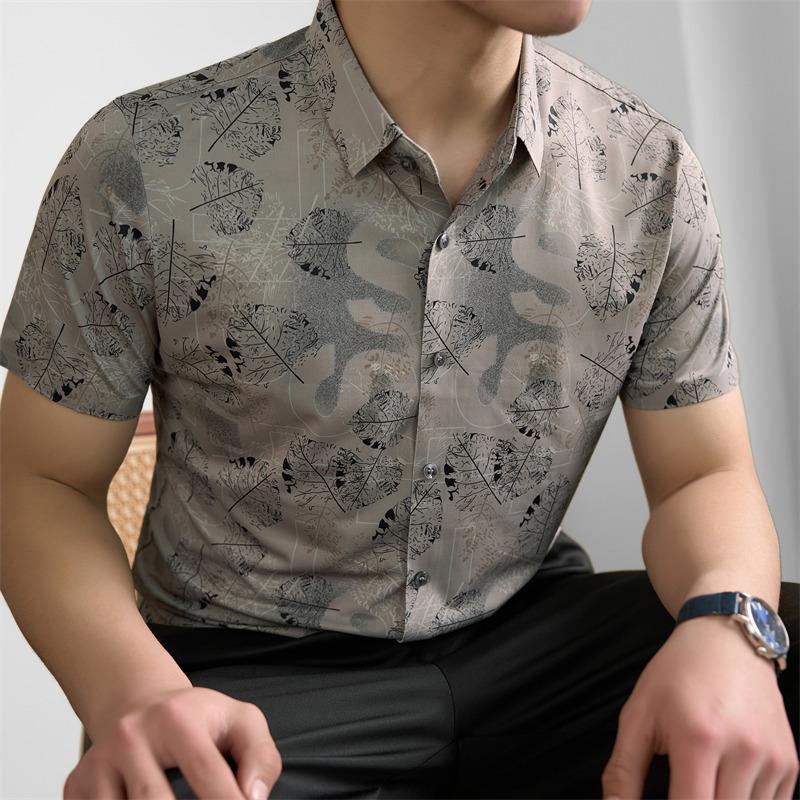 Ice Shirt Short Sleeve Shirt Men s Casual Summer Top M