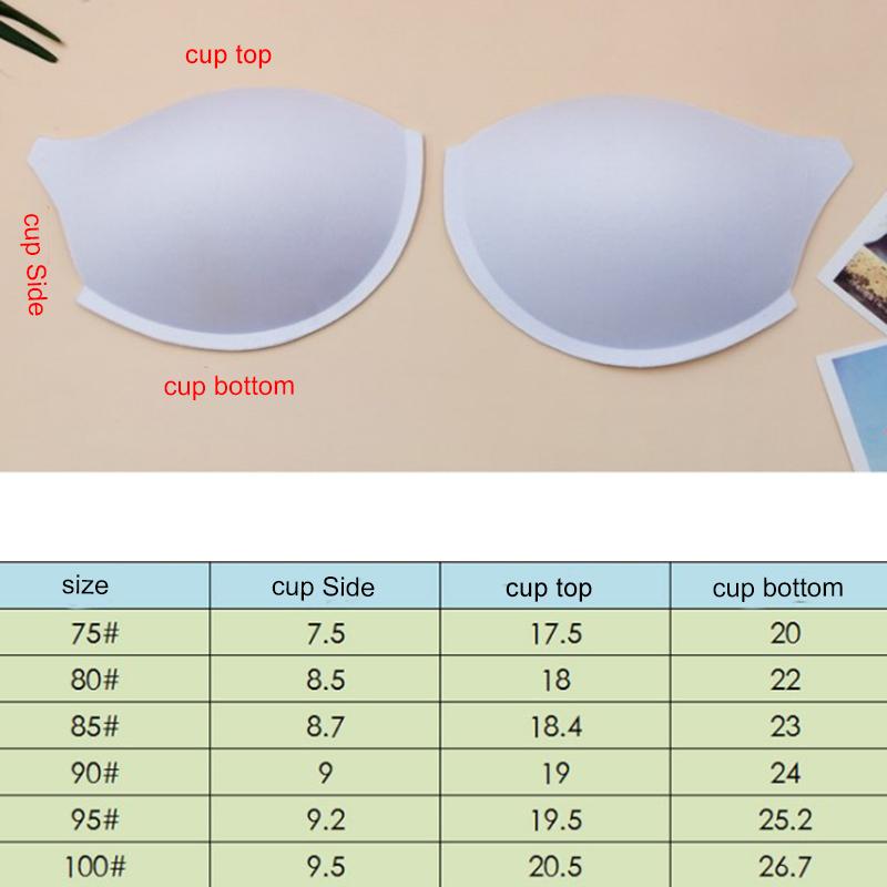 1 Paar schwarze oder weiße Einnäher-Pads, Push-Up-Badebekleidung, Kleid, Korsett, weicher Schaumstoff