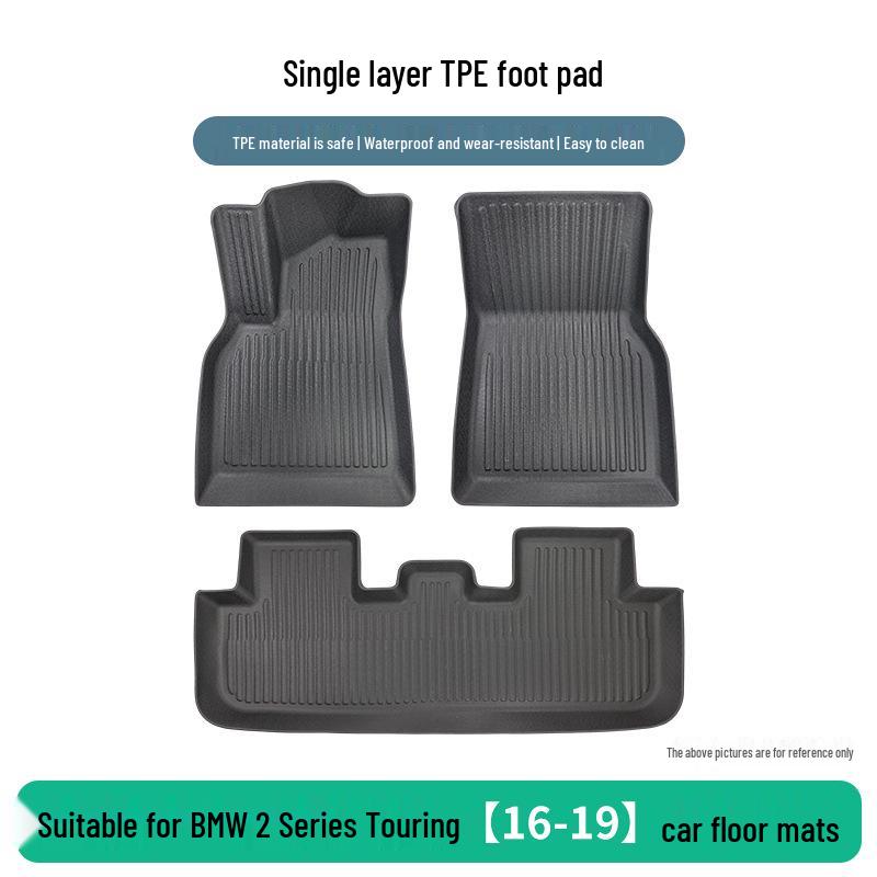 TPE Car Floor Mats Set for BMW 2 Series Touring Wagon (2016-2019)