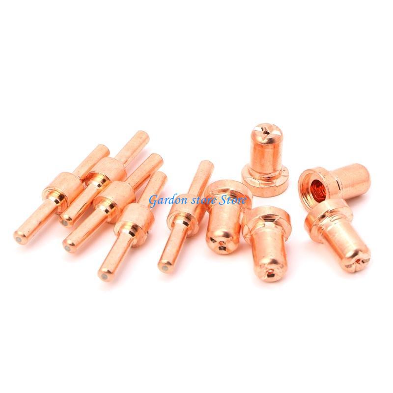 B0KB 60PCS Extended Long Plasma Cutter Tip Electrodes&Nozzles Welding Nozzle