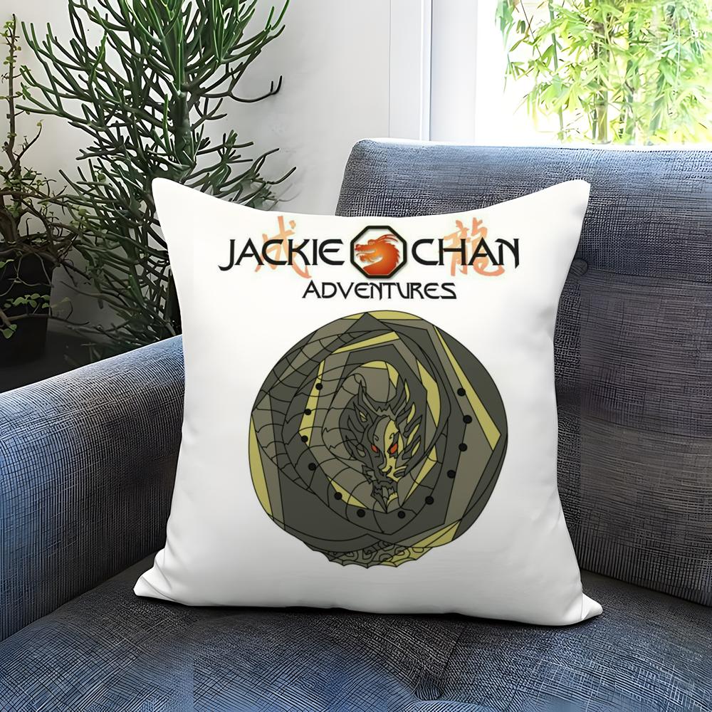 J-Jackie Chan A-Adventures Cushion Cover Comfortable Reversible Pillow Cover Ideal for Car Sofa Bedroom & Beyond