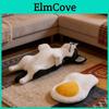 Kawaii Chicken Egg Quilt Corgi Car Decor Pvc Cute Animal Figurine For Auto Interior