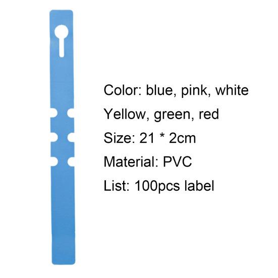 100 STK Gjenbrukbare vanntette PVC plantehagemarkører for hage