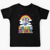 Funny Death Metal Animals Cute Unicorn Rainbow Kids T-Shirt