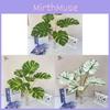 White Pattern Green Faux Plant For Wedding Decor Outdoor Event Photography Prop