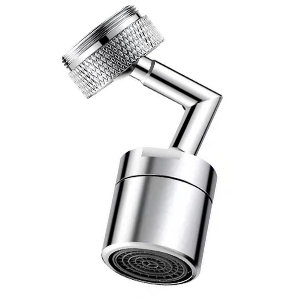 Faucet Extender Swivel Head Metal Attachment Rotatable Universal Fit Durable Faucet Accessory for Kitchen Home Single