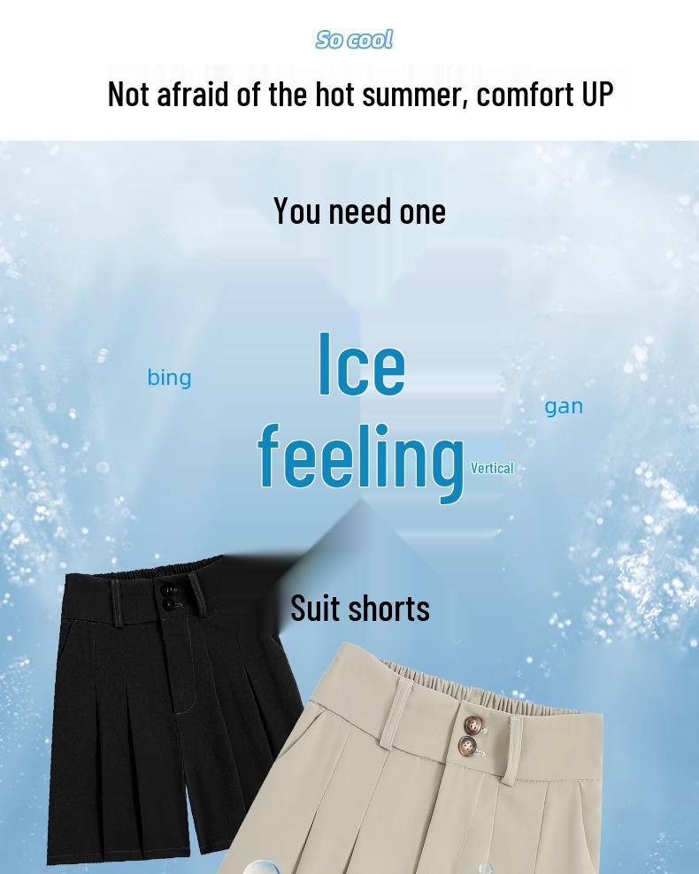 Women's High-Waisted Pleated Wide-Leg Shorts - 2024 Spring/Autumn Collection