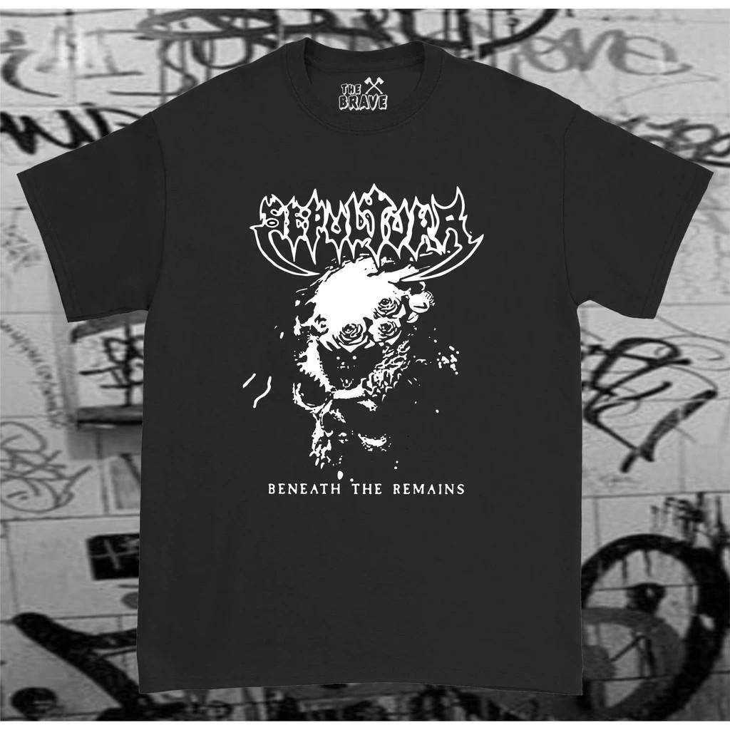 Sepultura metal rock T-shirt, printed on a new material. L
