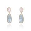 Rose Quartz Jade Drop Earrings
